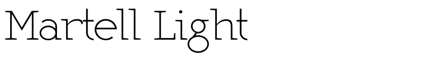 Font Martell  Light by Adrian Candela